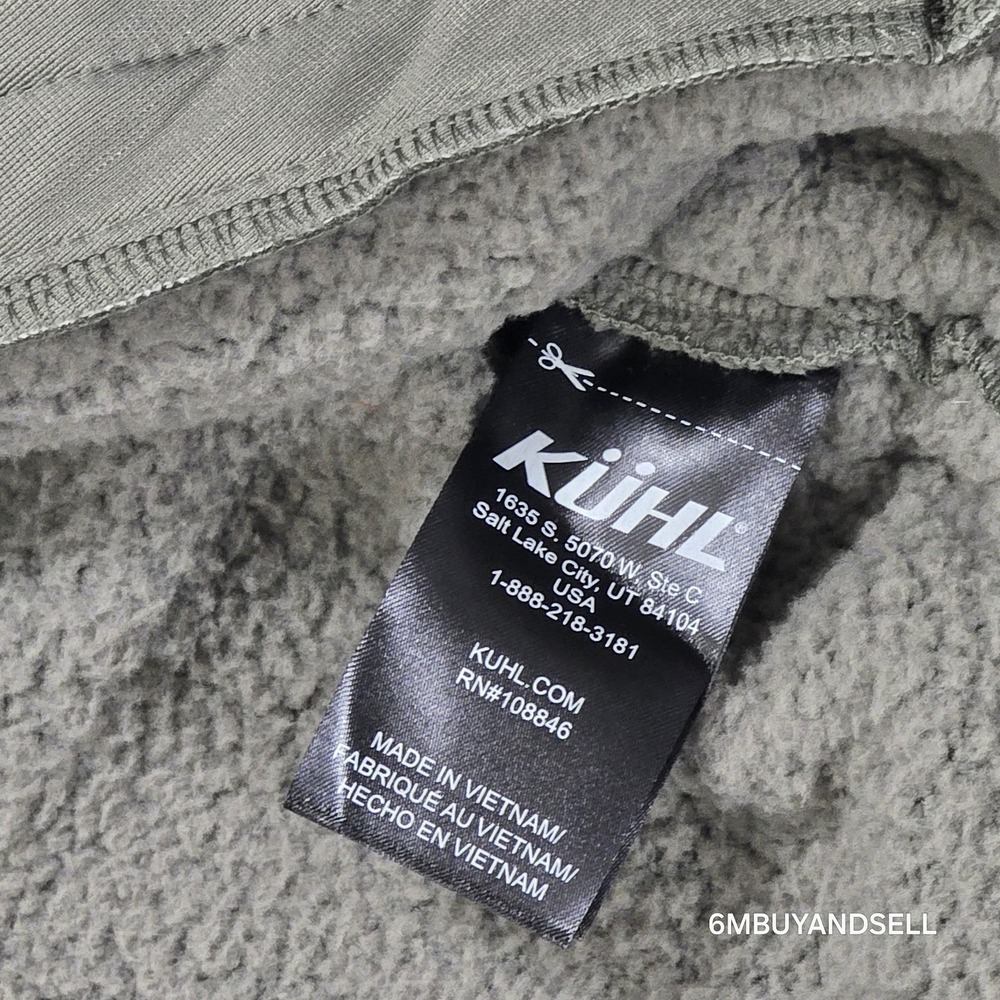 KÜHL Elixir Women's‎ XL Fleece Jacket Dark Moss Italy Outdoor Gorpcore - Picture 4 of 14